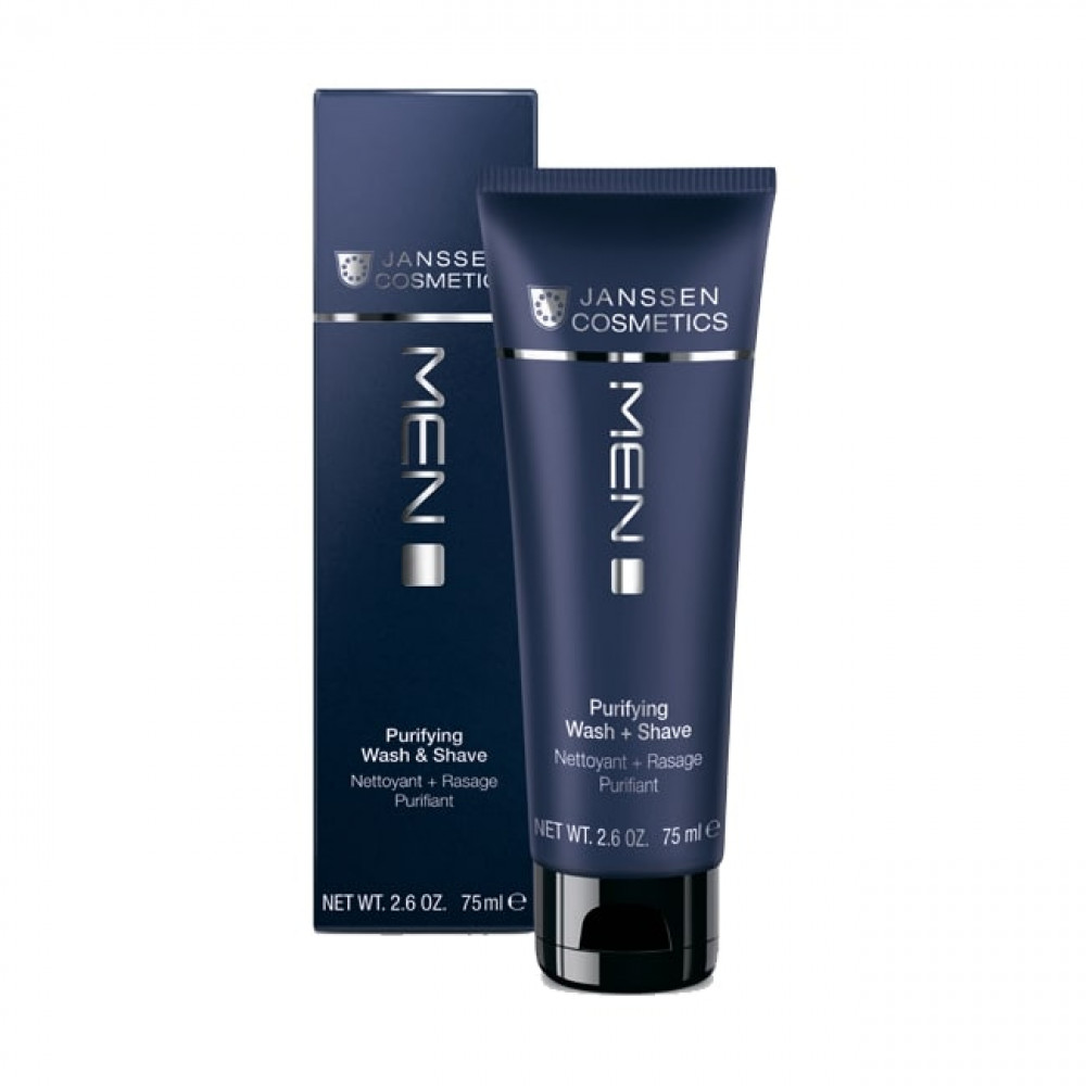 PURIFYING WASH + SHAVE / Гель для умывания и бритья 75 мл Janssen