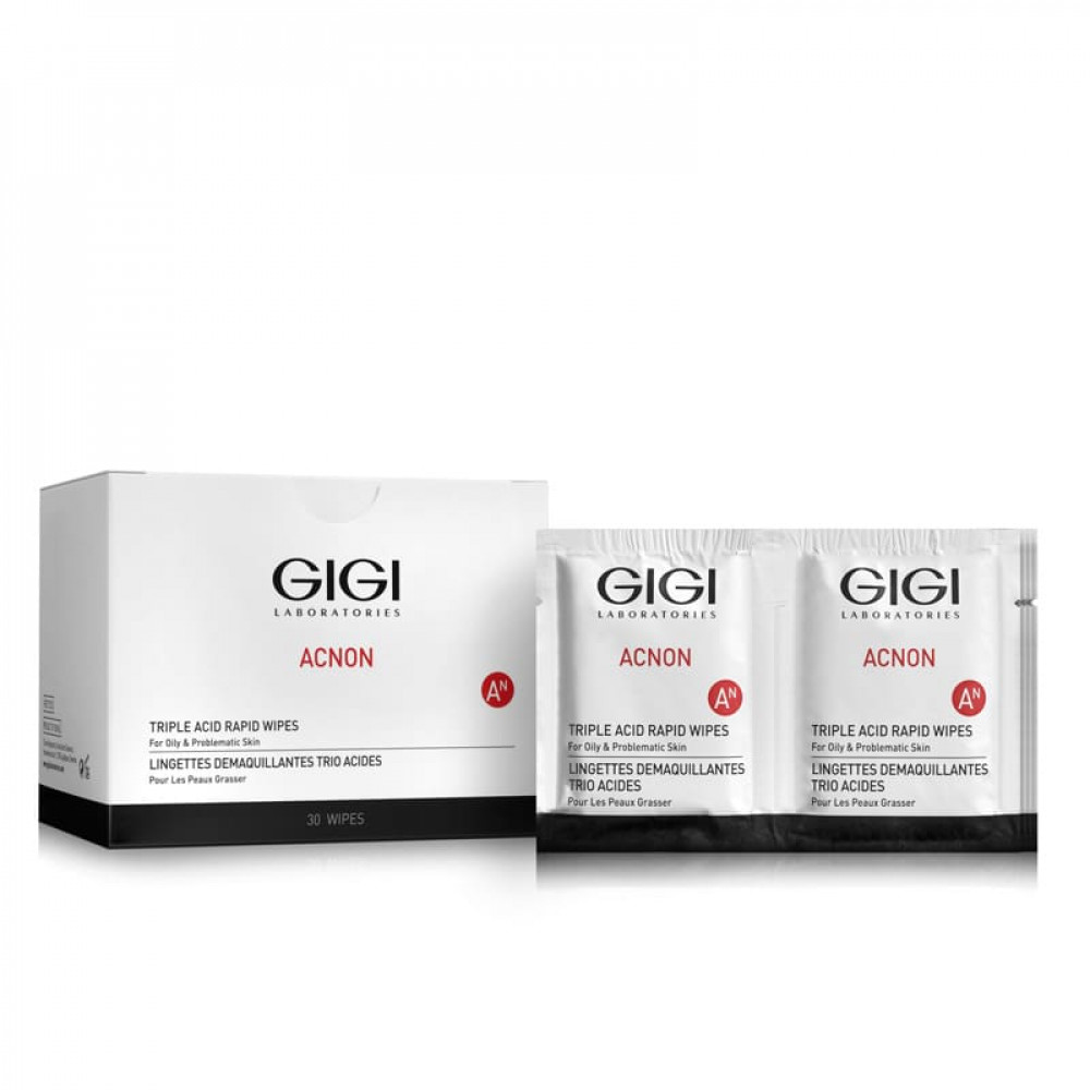 Acnon Triple Acid Wipes / Влажные спонжи с кислотой GiGi