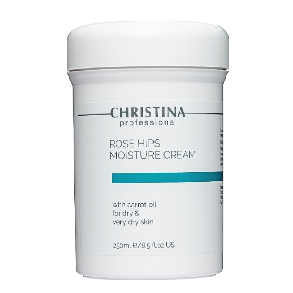 Rose Hips Moisture Cream with Carrot Oil - Увлажняющий крем с маслом шиповника и моркови для сухой кожи 250 мл Christina