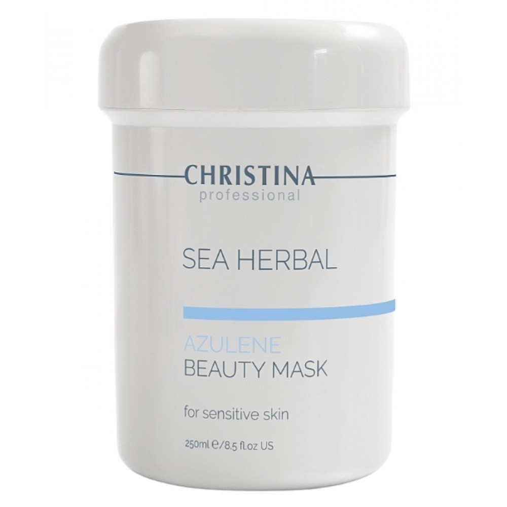 Sea Herbal Beauty Mask Azulene - Азуленовая маска красоты для чувствительной кожи 250 мл Christina