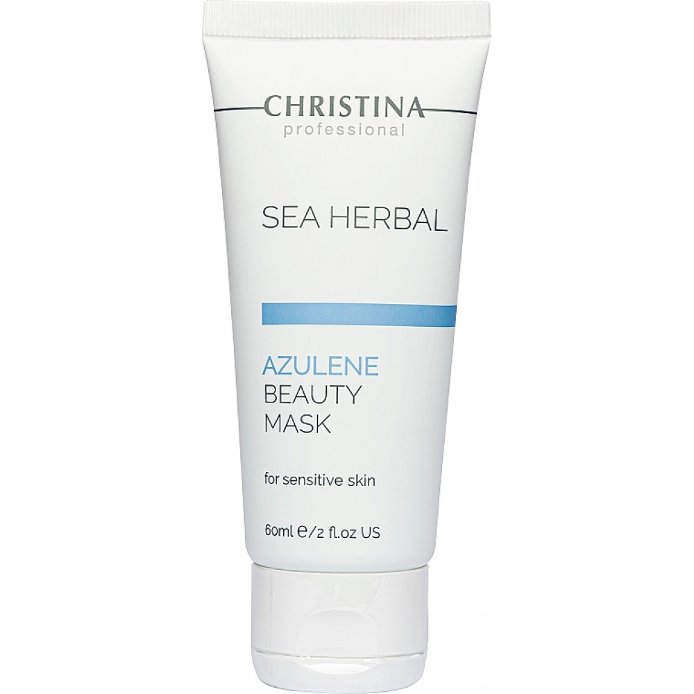 Sea Herbal Beauty Mask Azulene - Азуленовая маска красоты для чувствительной кожи 60 мл Christina