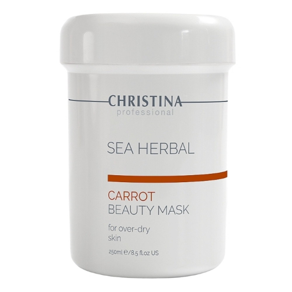 Sea Herbal Beauty Mask Carrot - Морковная маска красоты для сухой, раздраженной, чувствительной кожи 250 мл Christina