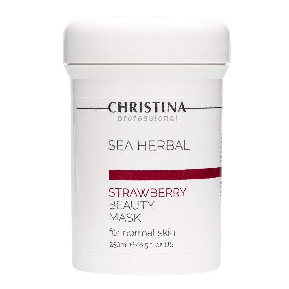 Sea Herbal Beauty Mask Strawberry - Клубничная маска красоты для нормальной кожи 250 мл Christina
