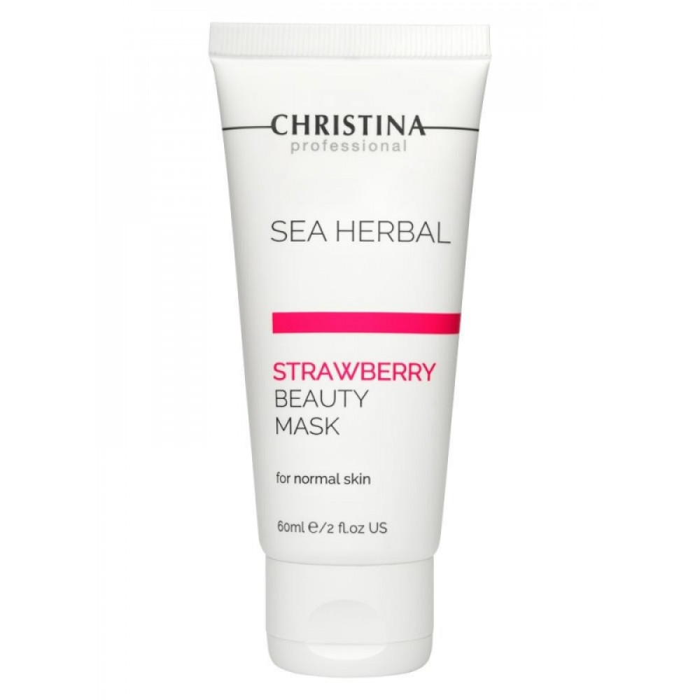 Sea Herbal Beauty Mask Strawberry - Клубничная маска красоты для нормальной кожи 60 мл Christina Sea Herbal Beauty Mask Strawberry - Клубничная маска красоты для нормальной кожи 60 мл Christina