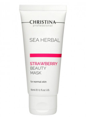 Sea Herbal Beauty Mask Strawberry - Клубничная маска красоты для нормальной кожи 60 мл Christina Sea Herbal Beauty Mask Strawberry - Клубничная маска красоты для нормальной кожи 60 мл Christina