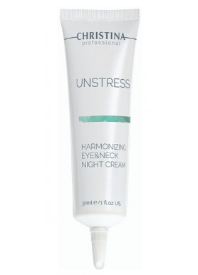 Unstress Harmonizing Night Cream Eye&Neck - Анстресс Ночной крем для кожи вокруг глаз и шеи 30 мл Christina