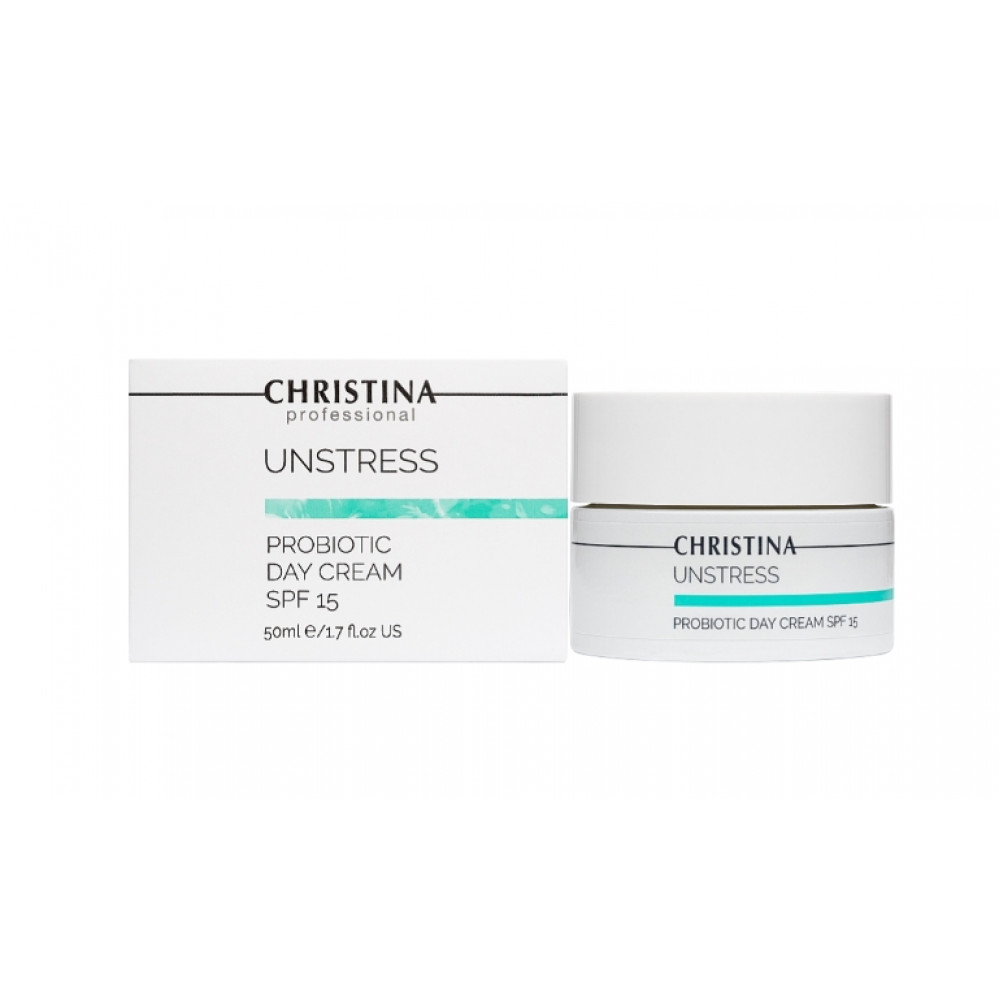 Unstress ProBiotic day Cream SPF 15 - Анстресс Дневной крем с пробиотическим действием SPF 15 50 мл Christina Unstress ProBiotic day Cream SPF 15 - Анстресс Дневной крем с пробиотическим действием SPF 15 50 мл Christina