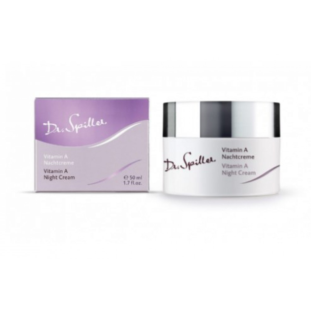Vitamin A Night Cream Dr. Spiller - Ночной омолаживающий крем для сухой кожи с витамином А 50 мл Vitamin A Night Cream Dr. Spiller - Ночной омолаживающий крем для сухой кожи с витамином А 50 мл