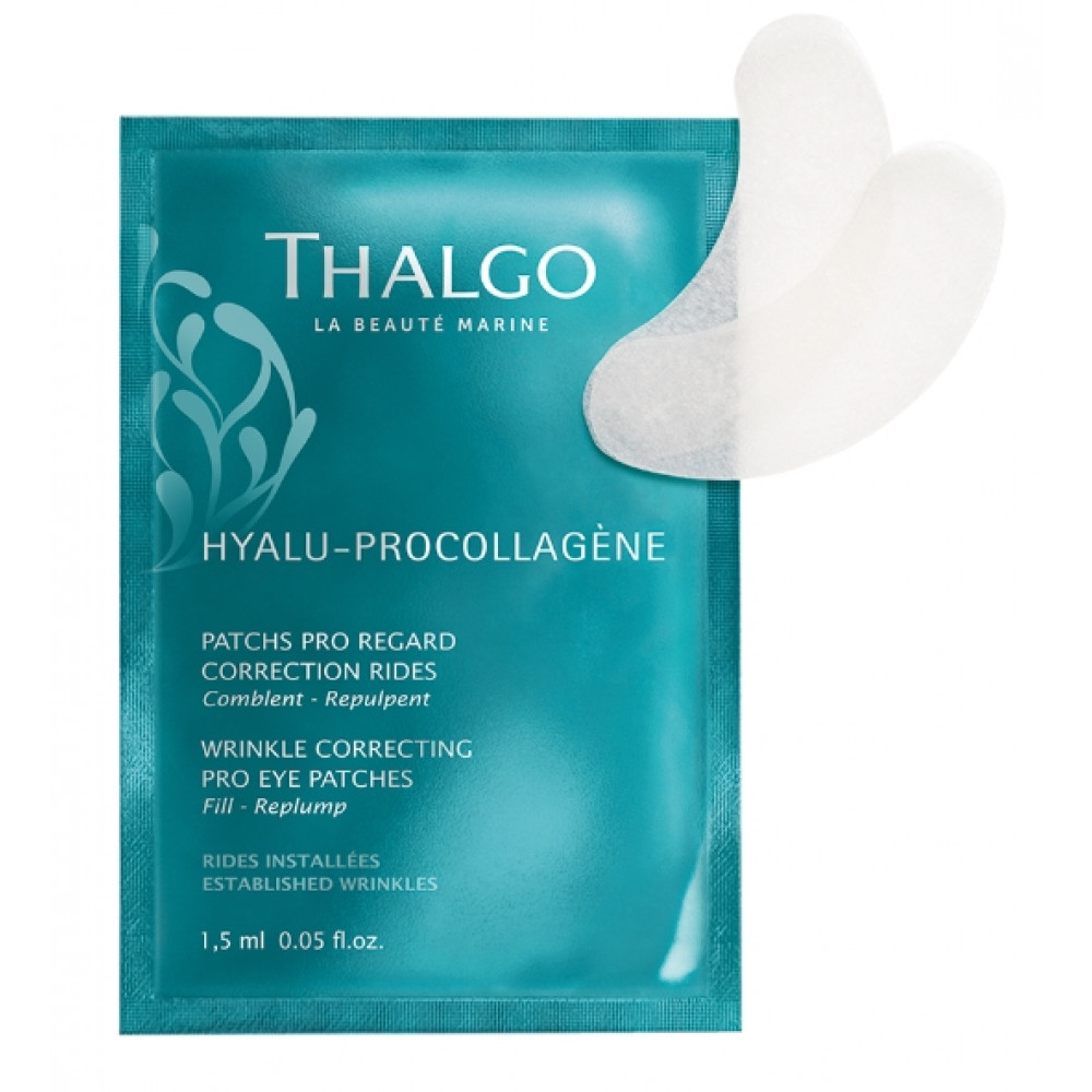 Патчи под глаза с гиалуроновой кислотой Тальго / Wrinkle Correcting Eye Pro Patches Thalgo 8 упаковок по 2 шт.